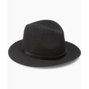 Rag & Bone Black Floppy Wool Fedora Hat Size 30/ L Stylish Chic